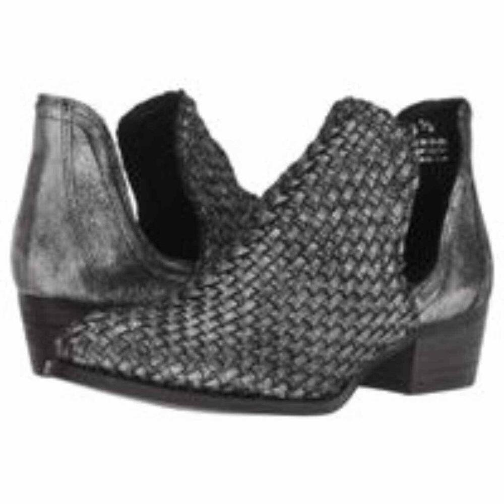 LKNW Very Volatile Malone Pewter Metallic Booties ankle boots 6.5